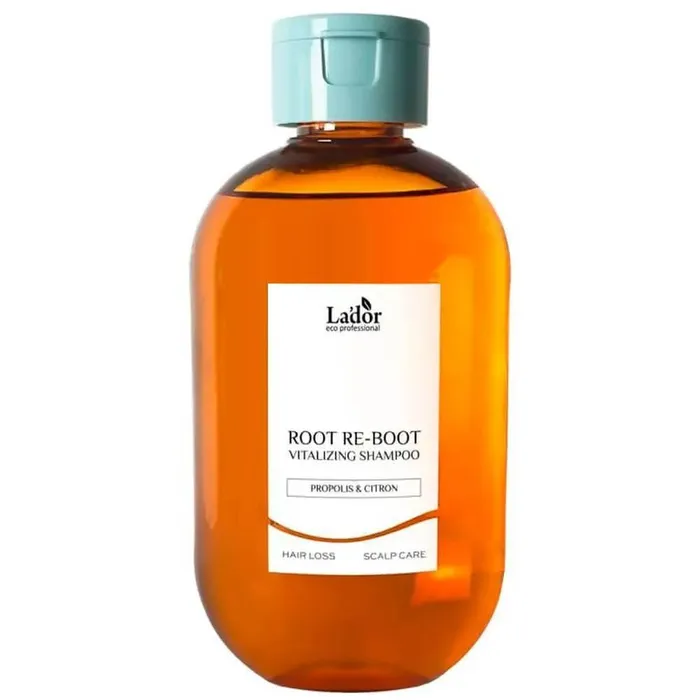 Шампунь против выпадения волос для нормальной кожи головы Lador Root Re-Boot Vitalizing Shampoo Propolis & Citron